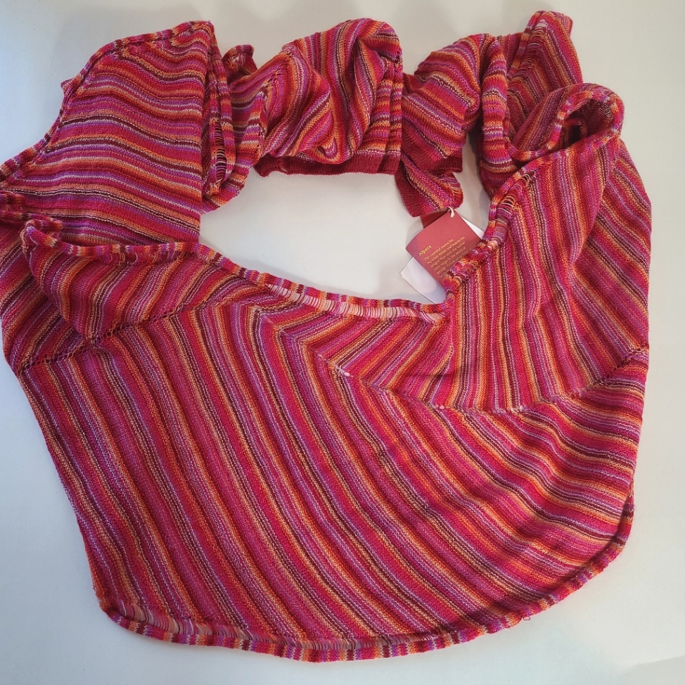 Kuna 100% Baby Alpaca Nia Chalina Punto Multicolor Scarf Nwt — image 6 of 7